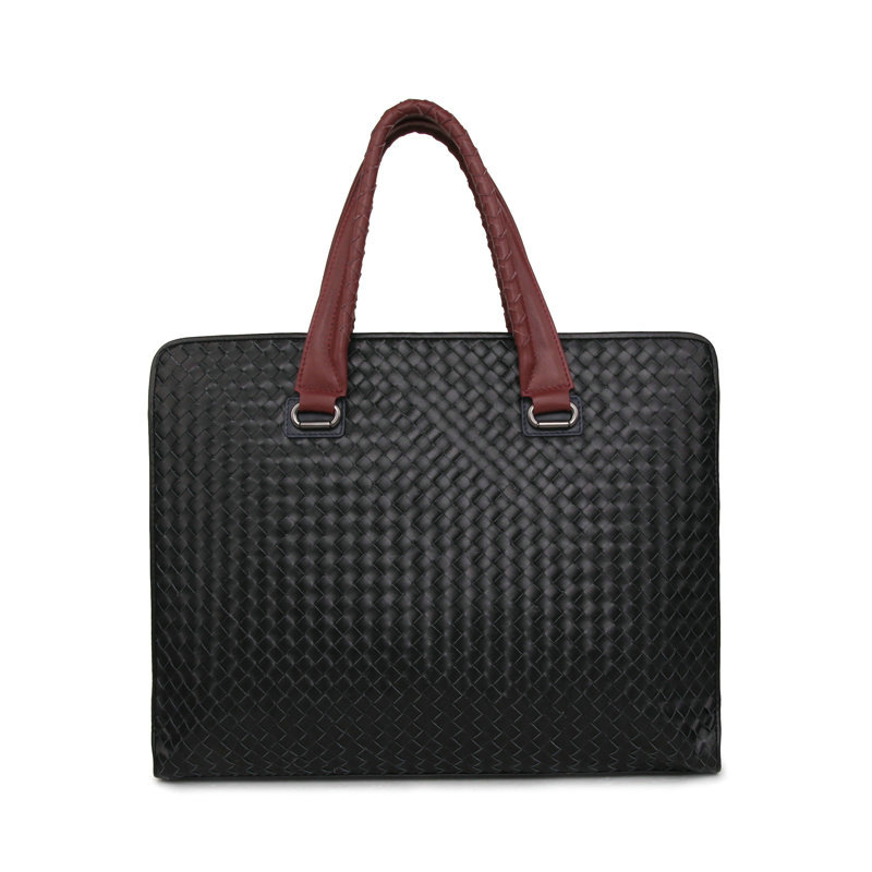 Bottega Veneta intrecciato briefcase BV98661 blue&black